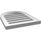Ekena Millwork Round Top Surface Mount PVC Gable Vent: Functional, w/ 2"W x 1-1/2"P Brickmould Frame, 16"W x 20"H GVPRT16X2002SF - alternate 4